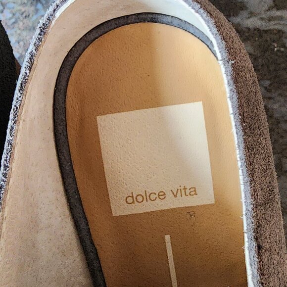 NWT Dolce Vita Gray Suede Zip-Up Slip-In Booties Size 8 - Picture 9 of 15